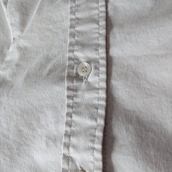 *2/$20* beige short sleeve button-up shirt, Size S - Picture 10 of 11